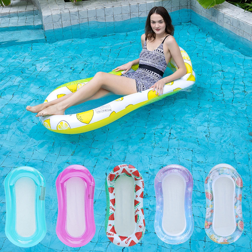 Rooxin Inflatable Water Hammock Lounger Bed For Pool And Beach