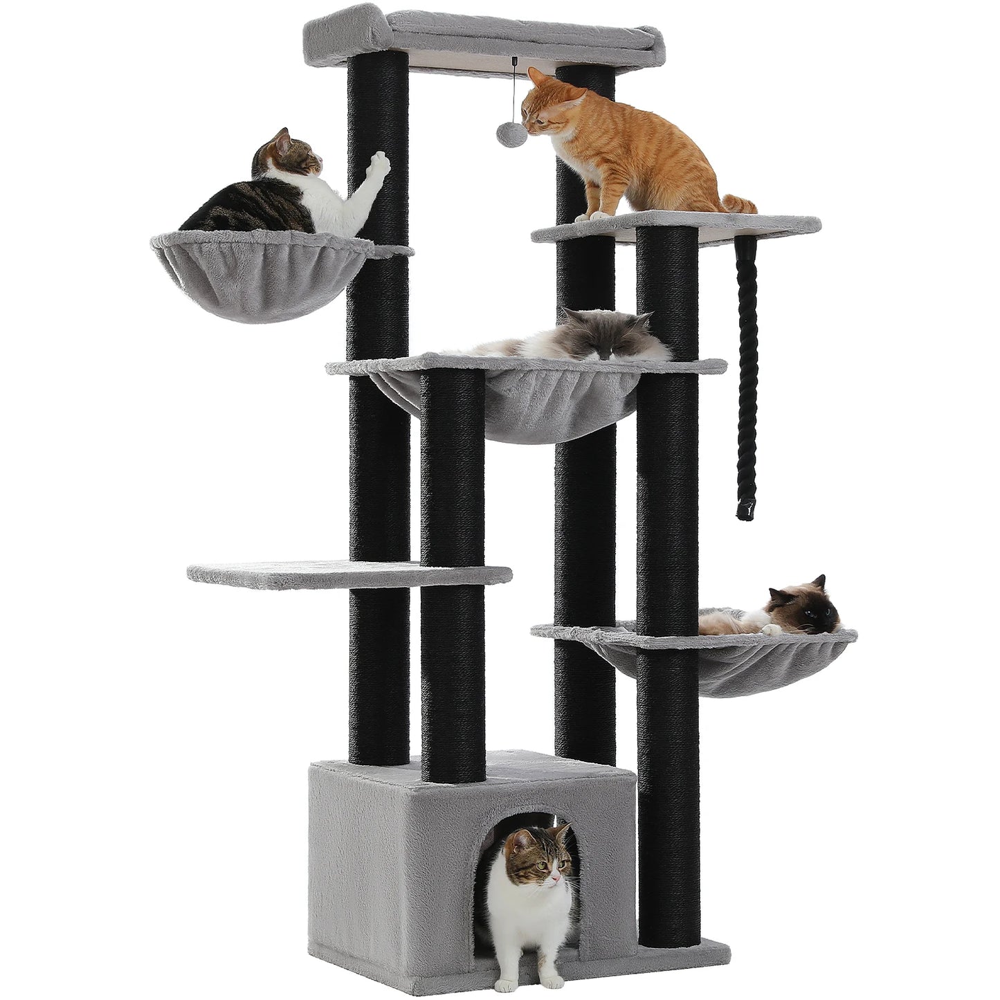 Pawz Road Large Robust Cat Tree Tower With Hammock
