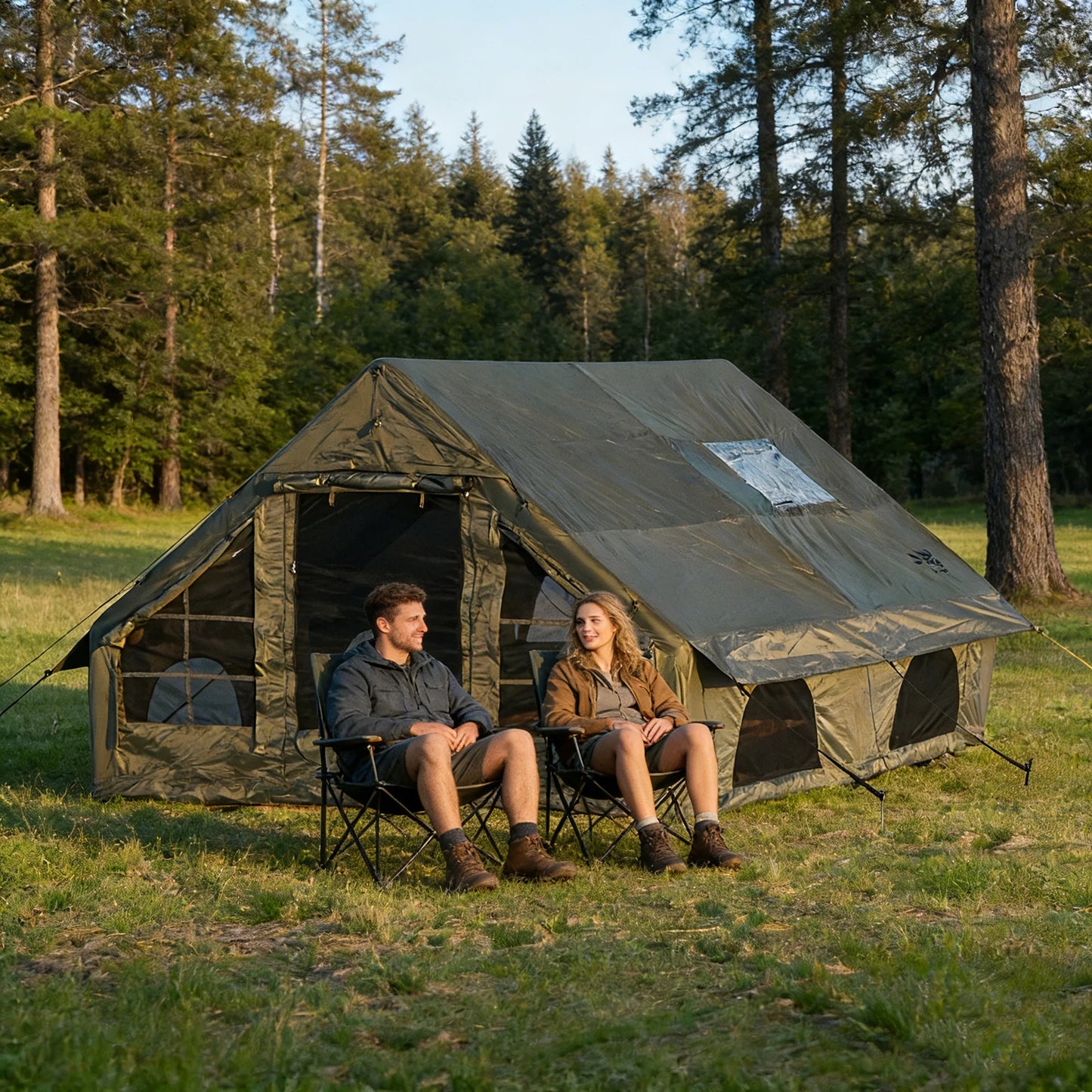 Pakicetus Quick Setup Inflatable Camping Tent Waterproof Family Tent