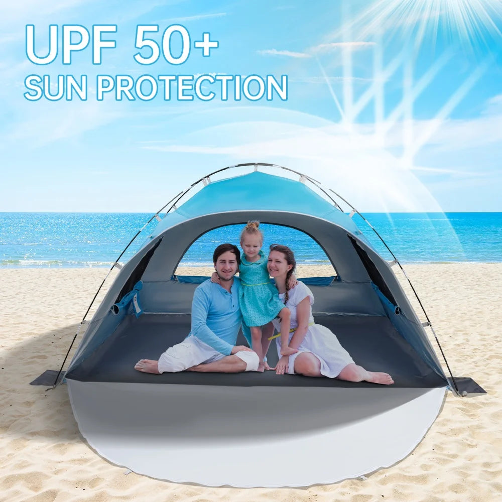 Night Cat Portable Beach Camping Tent With UV Protection