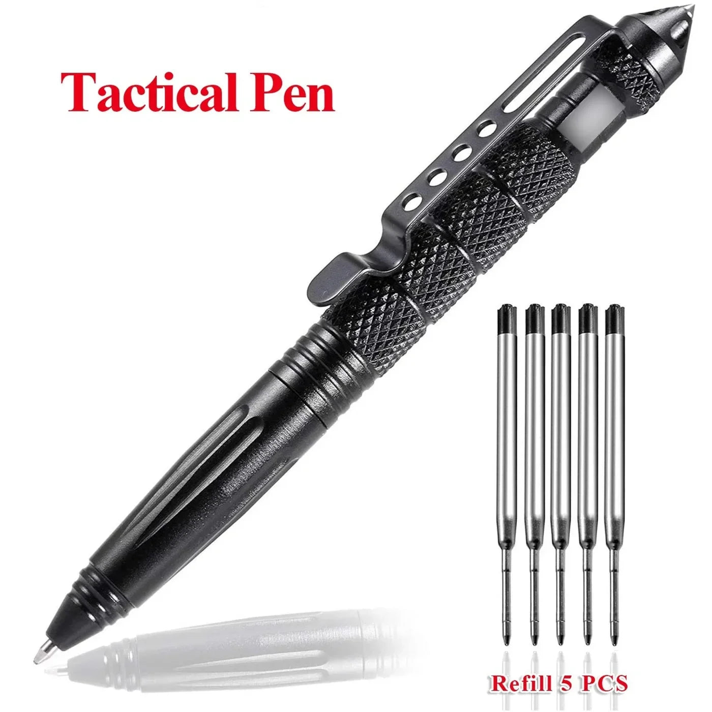 Portable Tactical Pen Self Defense Aviation Aluminum Glass Breaker Multitool