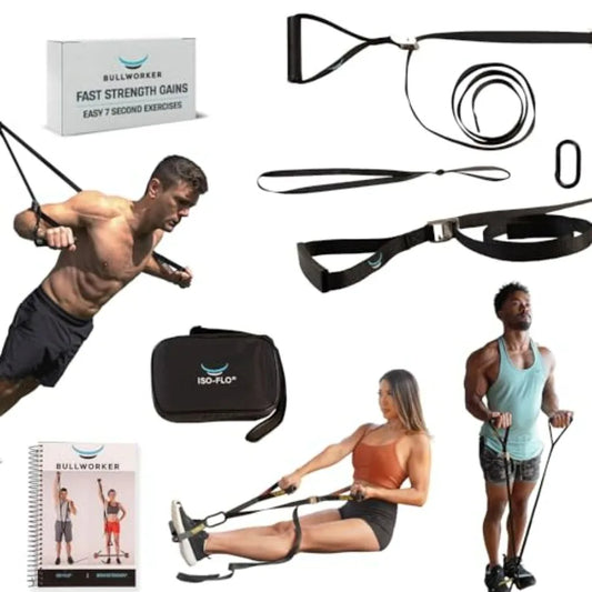 ISOFLO Suspension Trainer Straps And Resistance Bands For Calisthenics