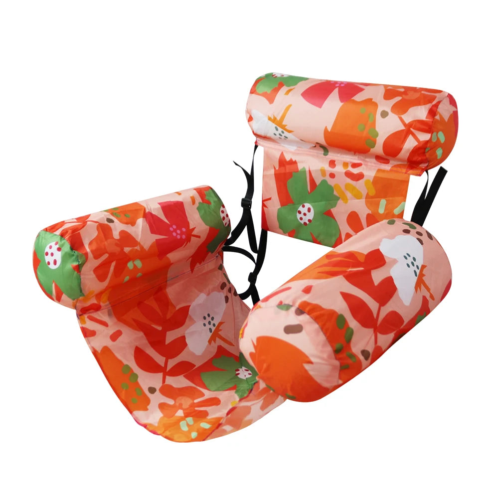 APWIKOGER Inflatable Pool Lounger Chair With Arm and Backrest