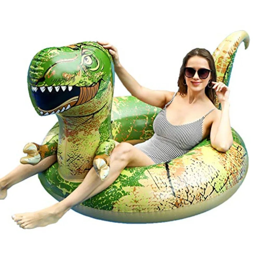 Inflatable Dinosaur Pool Float Swimming Ring Kids Summer Beach Toy