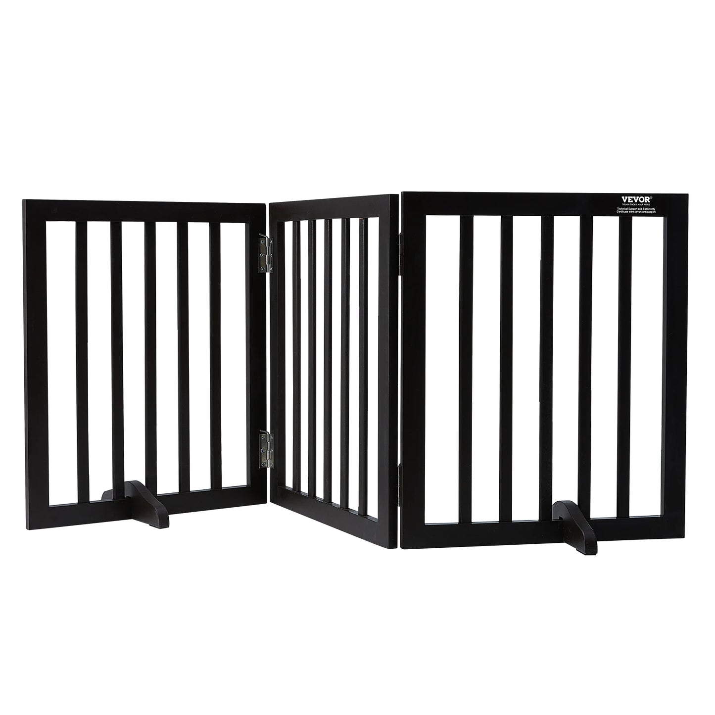 SucceBuy Freestanding Dog Gate 3 Panels Foldable Pet Barrier