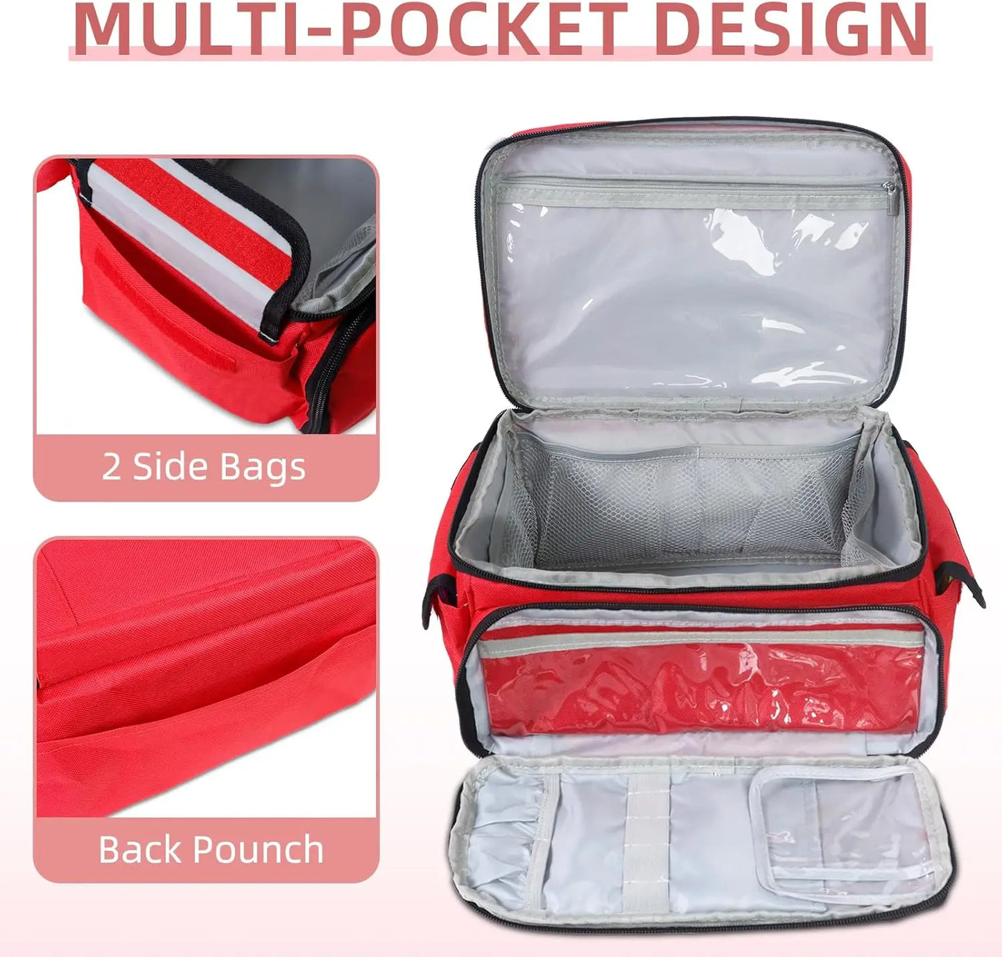 First Aid Kit Storage Bag Portable Medical Organizer