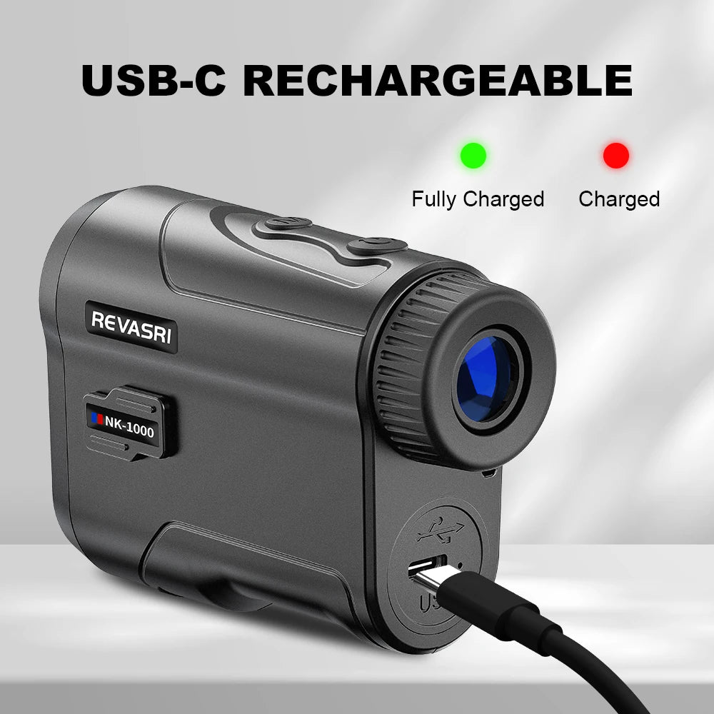 REVASRI 1000 Yards Golf Rangefinder With 6x Magnification Slope-Compensated