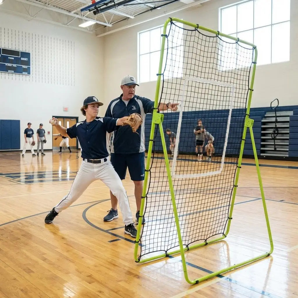 HiMISS Volleyball Rebounder Net for Bumping, Setting, Spiking
