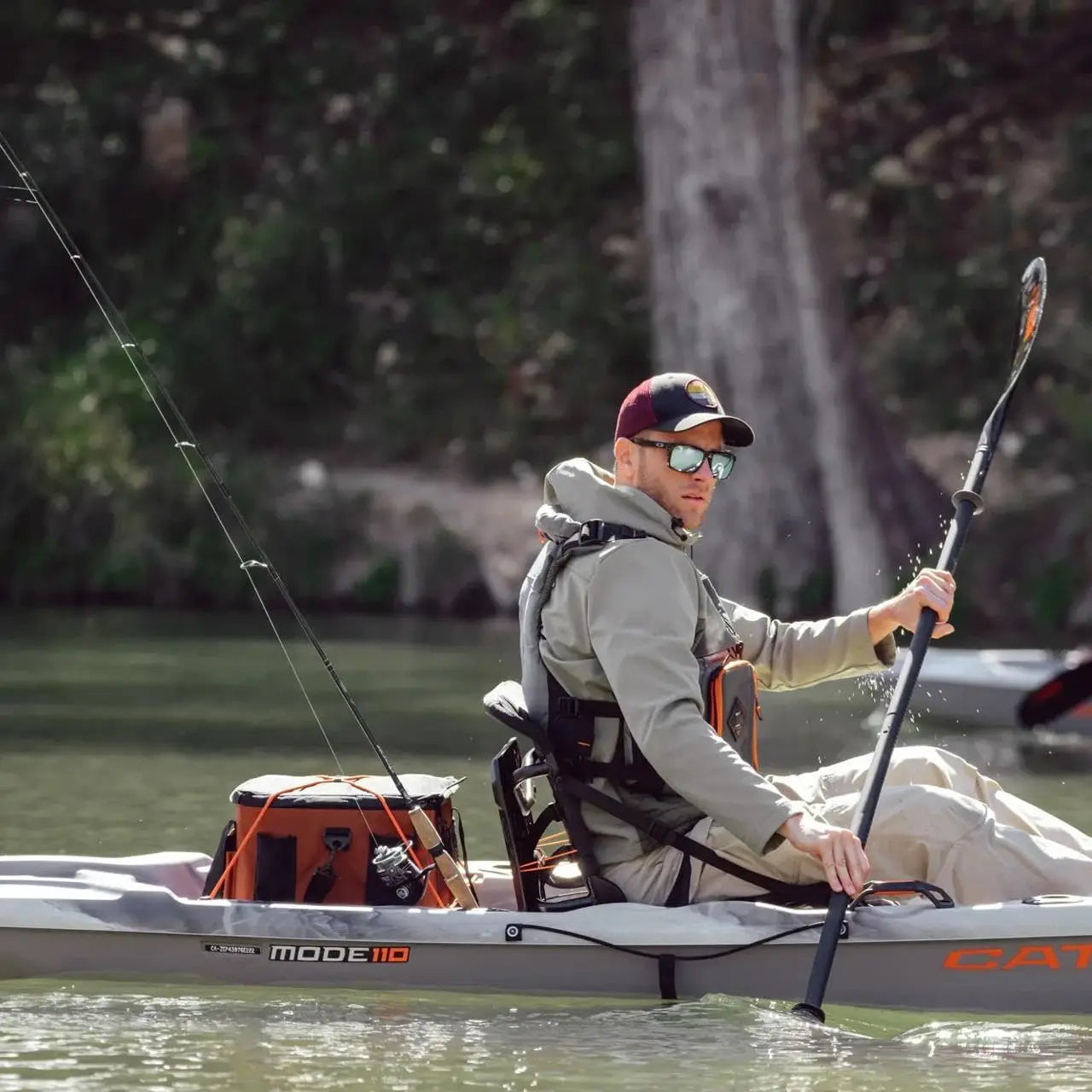 High Quality Pelican Catch Mode 110 Kayak Stable Durable Outdoor Recreation Fishing Kayak for Anglers Beginner and Experienced Paddlers Water Sports Kayaking