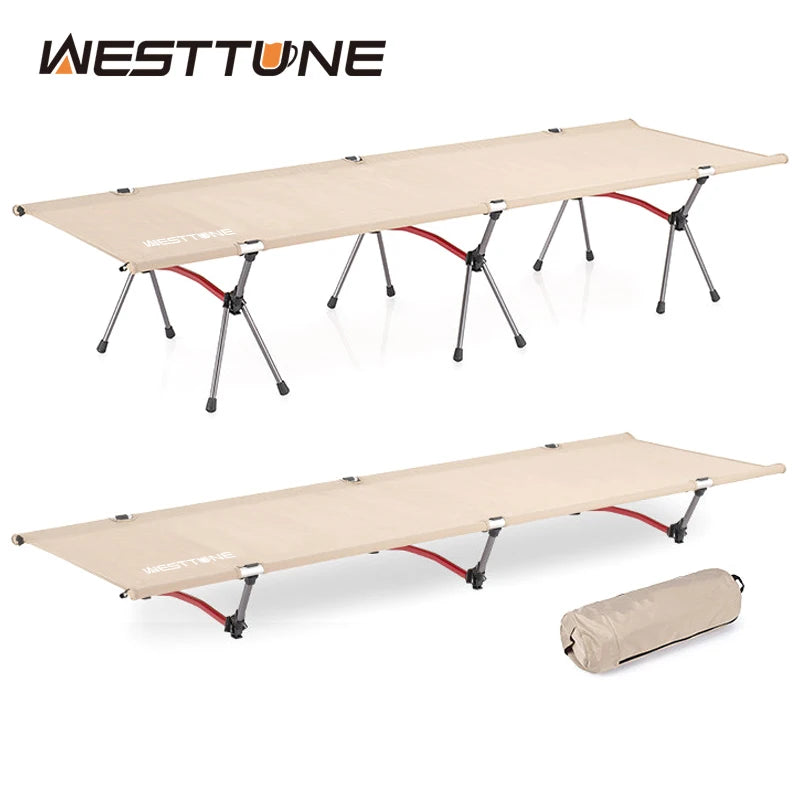 WESTTUNE Portable Folding Bed Ultra Light Aluminum For Camping
