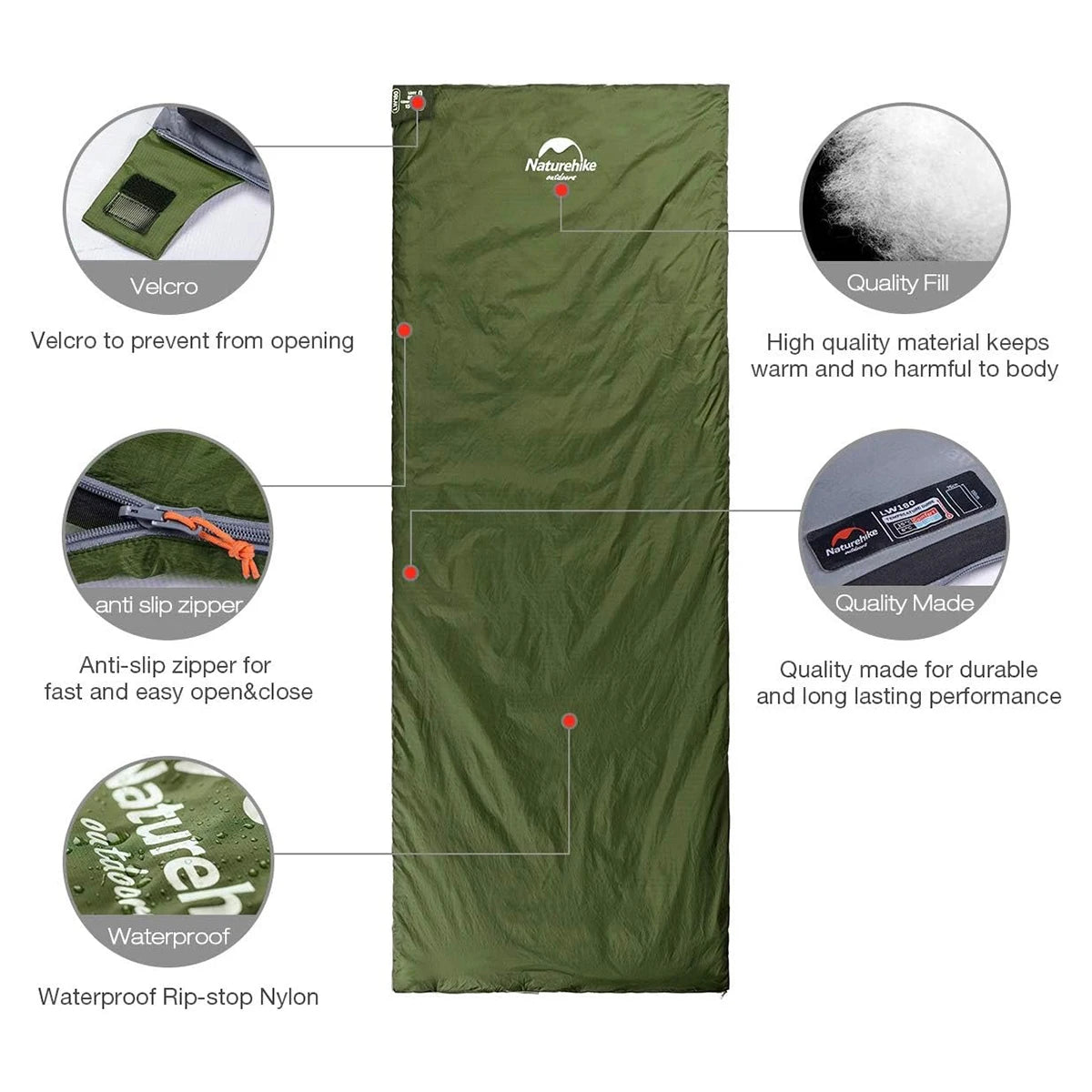 Naturehike Ultralight Waterproof Sleeping Bag For Outdoor Camping