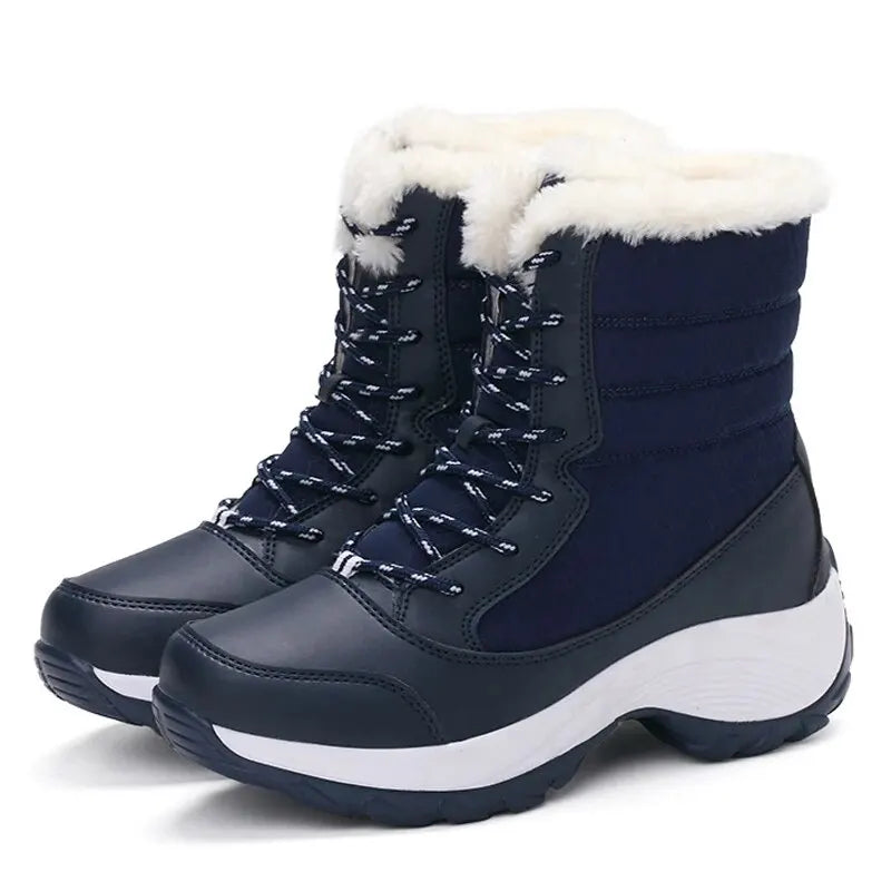 Big Running Women's Waterproof Snow Boots Ankle Winter Warmth
