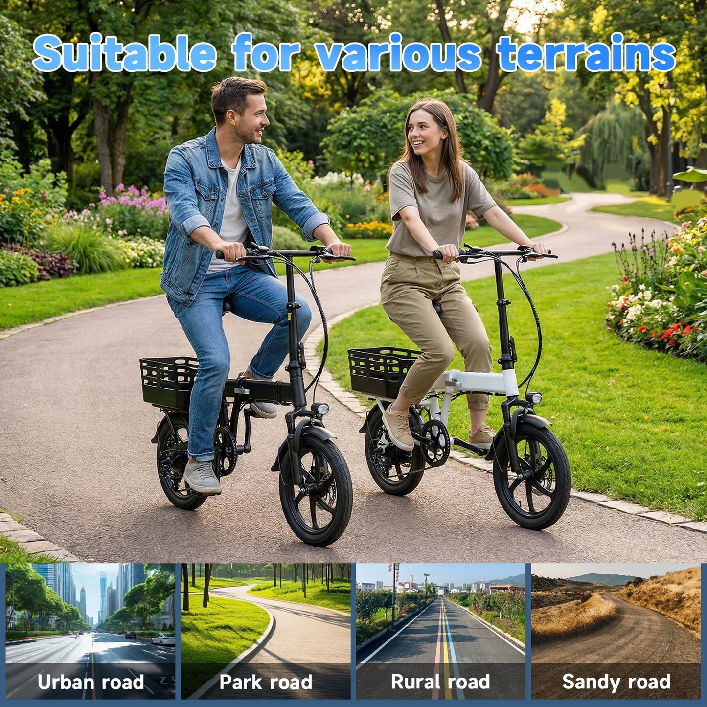 Folding Electric Bike With 500W Peak Motor And 432Wh Battery
