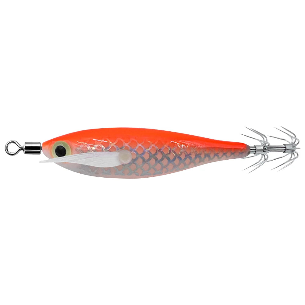 Luminous Squid Lure With 3D Eyes Glow In The Darkness