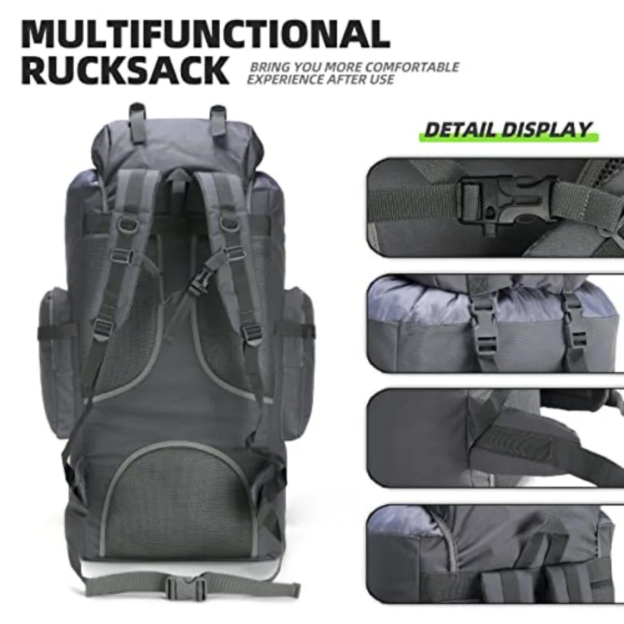 Molle Rucksack Camping Backpack For Hiking Daypack Durable Outdoor Gear