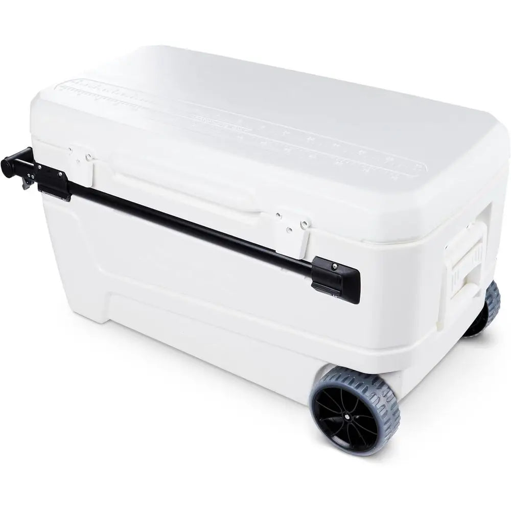 Wheeled Insulated Cooler With Hard Shell For Outdoor Adventures