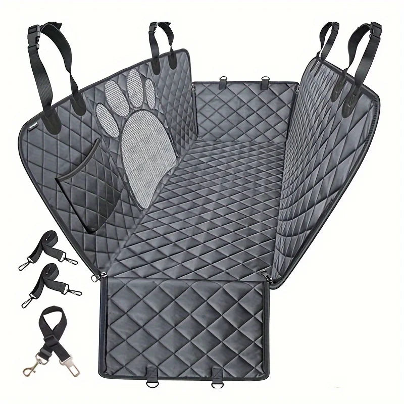 NONECN Dog Seat Cover Hammock For Cars Waterproof Heavy Duty