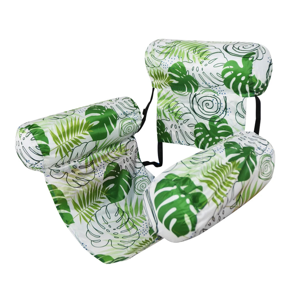 APWIKOGER Inflatable Pool Lounger Chair With Arm and Backrest