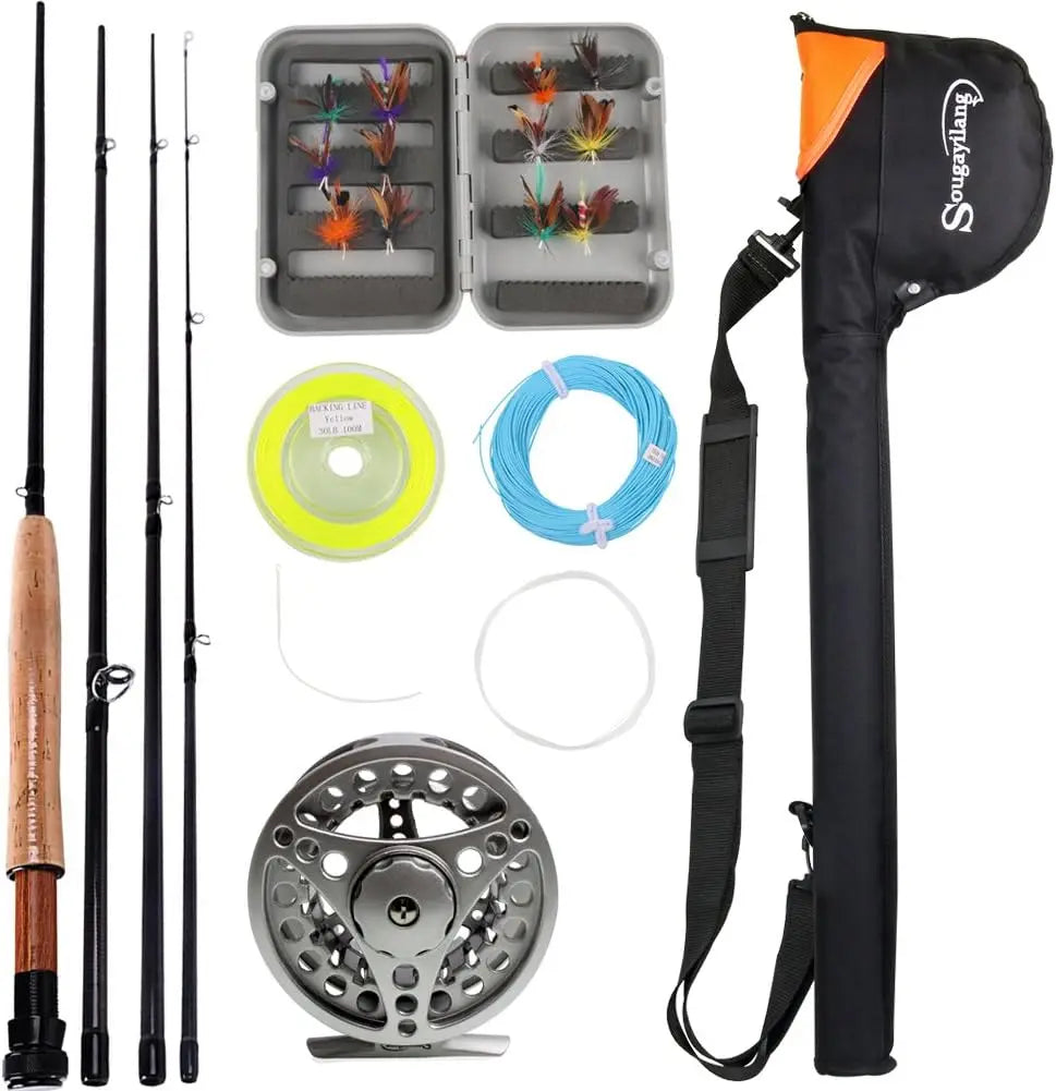 Fly Fishing Rod and Reel Combo Kit Saltwater and Freshwater