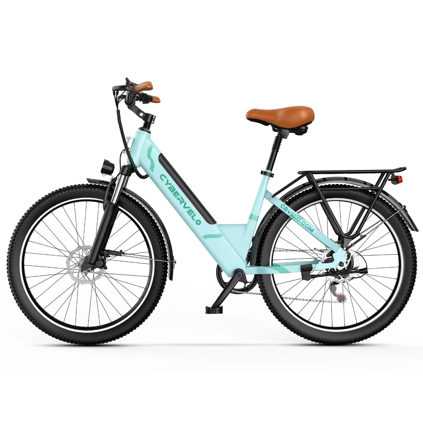CYBERVELO Urban Commute Electric Bike EK2 48V 1000W Peak Motor