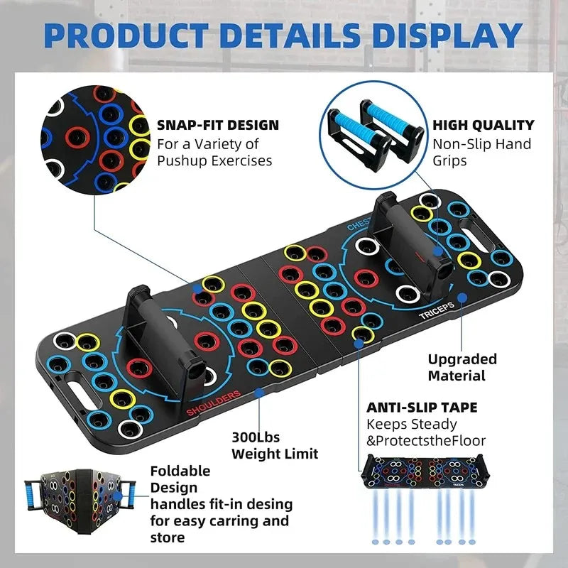 Altruism Push Up Support Board S-Shaped Rack for Full-Body Fitness