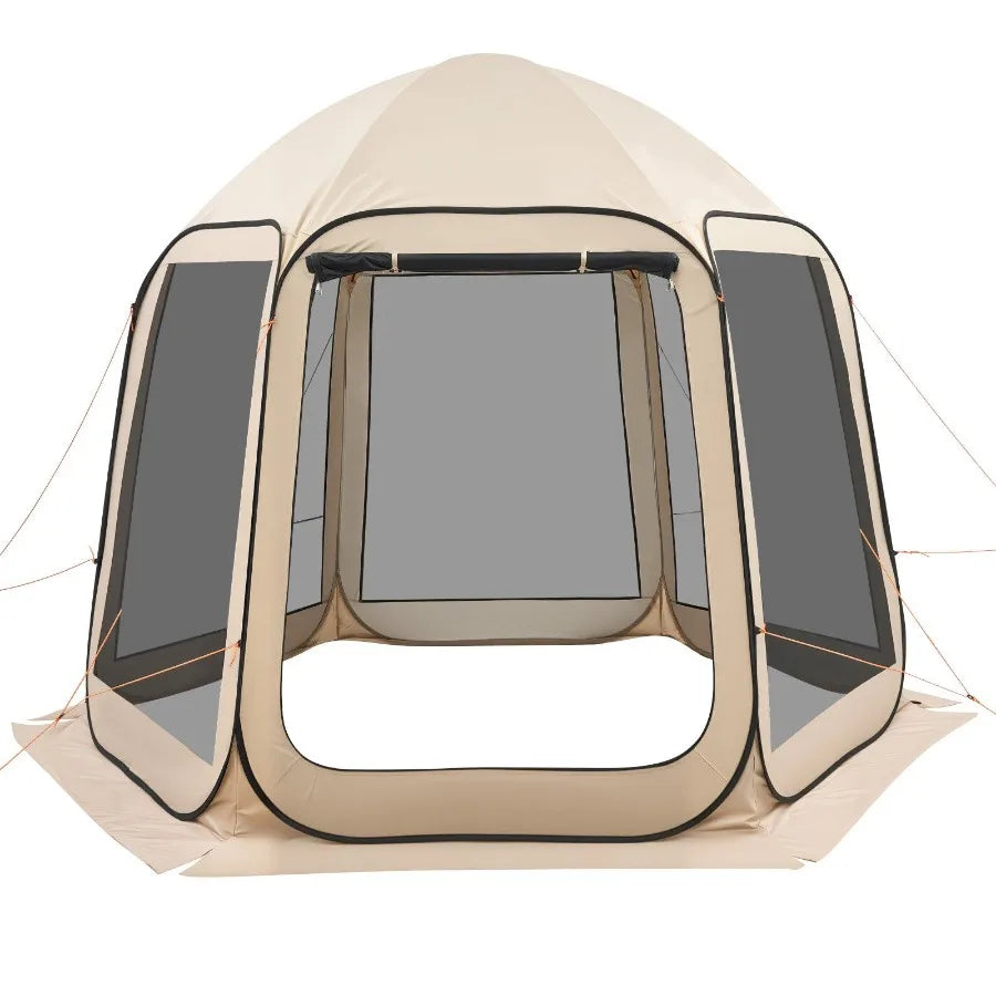 Screen House Tent Pop Up Canopy With Netting Sides