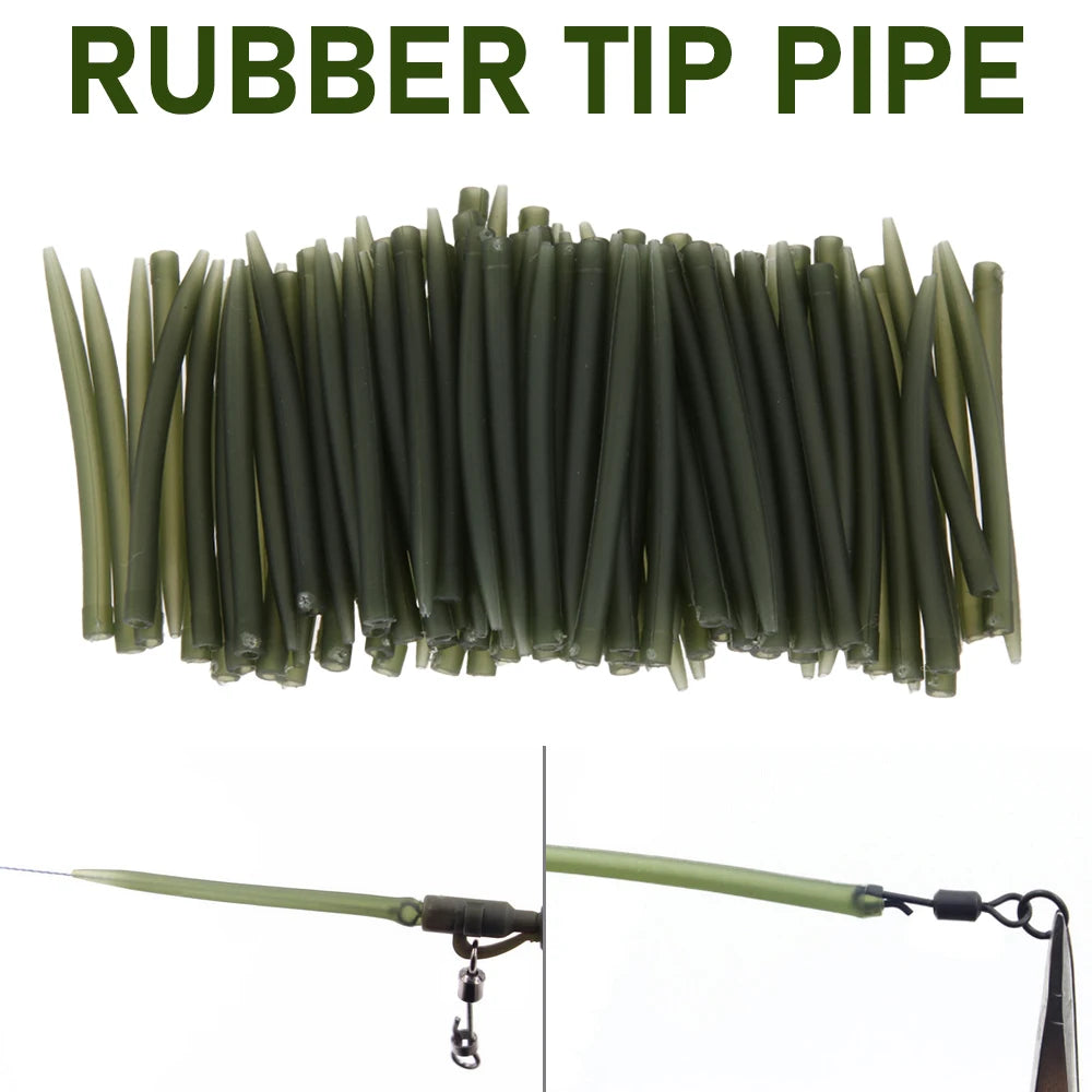 Carp Fishing Accessories Lead Clip Quick Change Swivel Tail Rubber Anti Tangle Sleeves for Carp Rigs Coarse Fishing Tackle