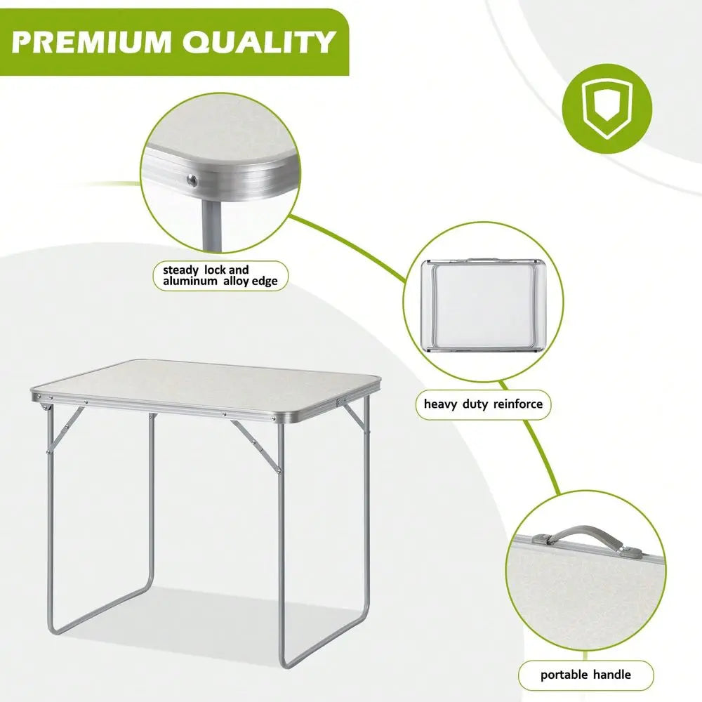 Tuenort Heavy-Duty Portable Folding Table For Outdoor Use