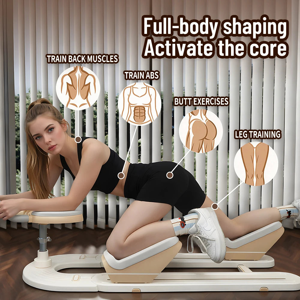 Spine Twist And Stretch Trainer For Low Impact Home Gym