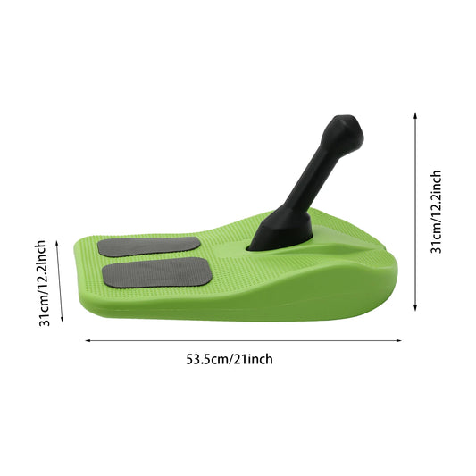 Green Sled Snowboard with Handle for Kids, Snowboard for Skiing, Sandy Terrain, Sledding Snowboard for Winter Fun