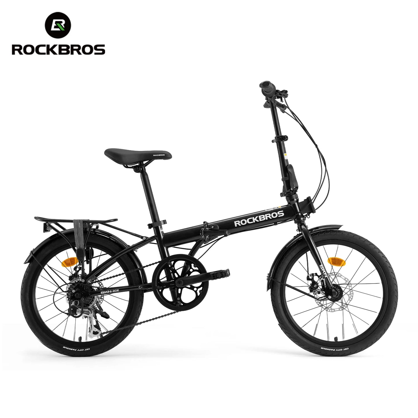 ROCKBROS Folding Bike 7Speed Disc Brake Carbon Steel Frame