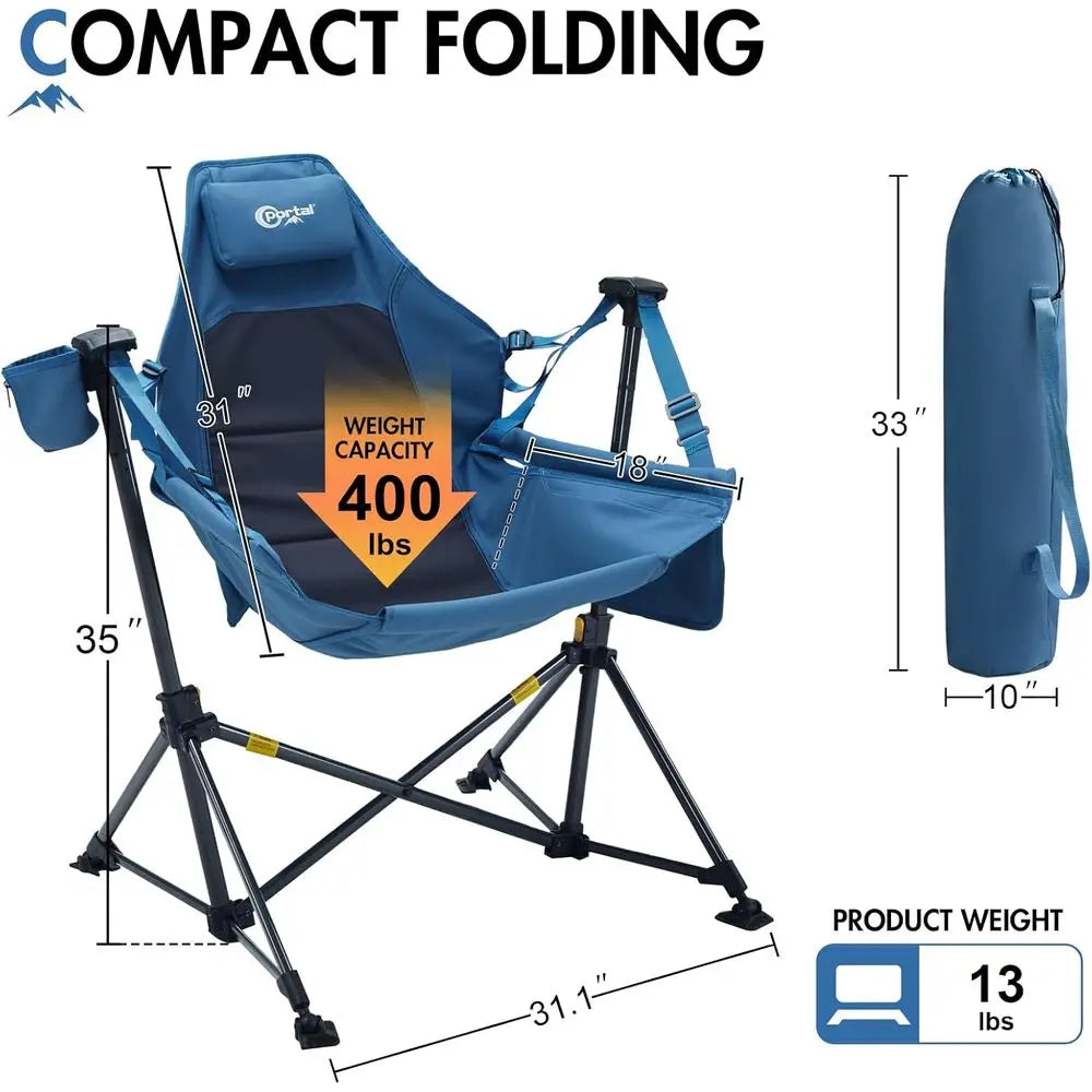 Hammock Camping Chair Heavy Duty 400lbs Outdoor Swing Chair