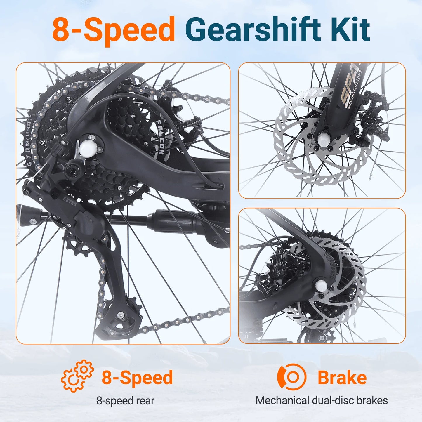 Spatial Magnesium Alloy Mountain Bike Hardtail With Front Suspension