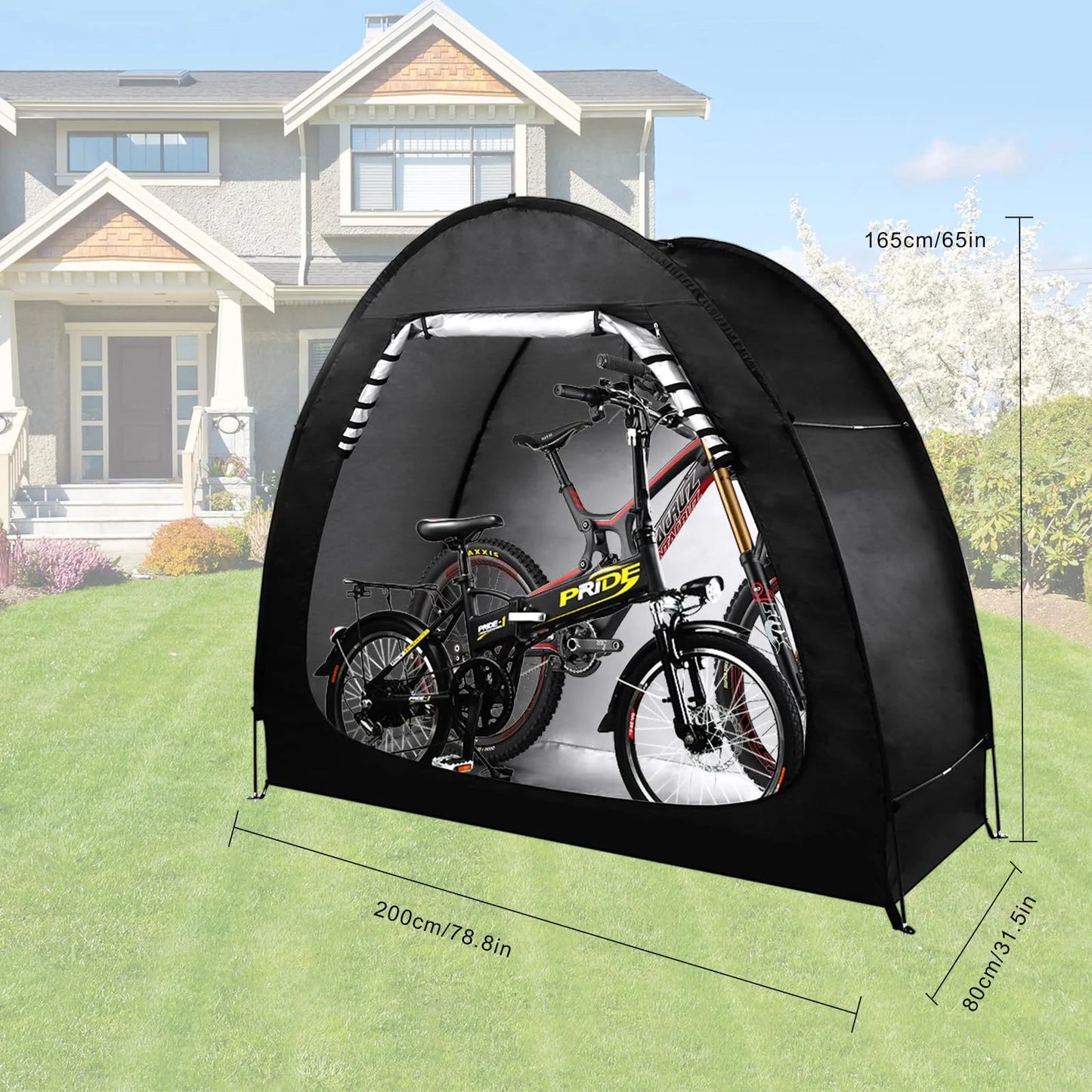 Outdoor Foldable Bicycle Tent Shelter Waterproof Storage