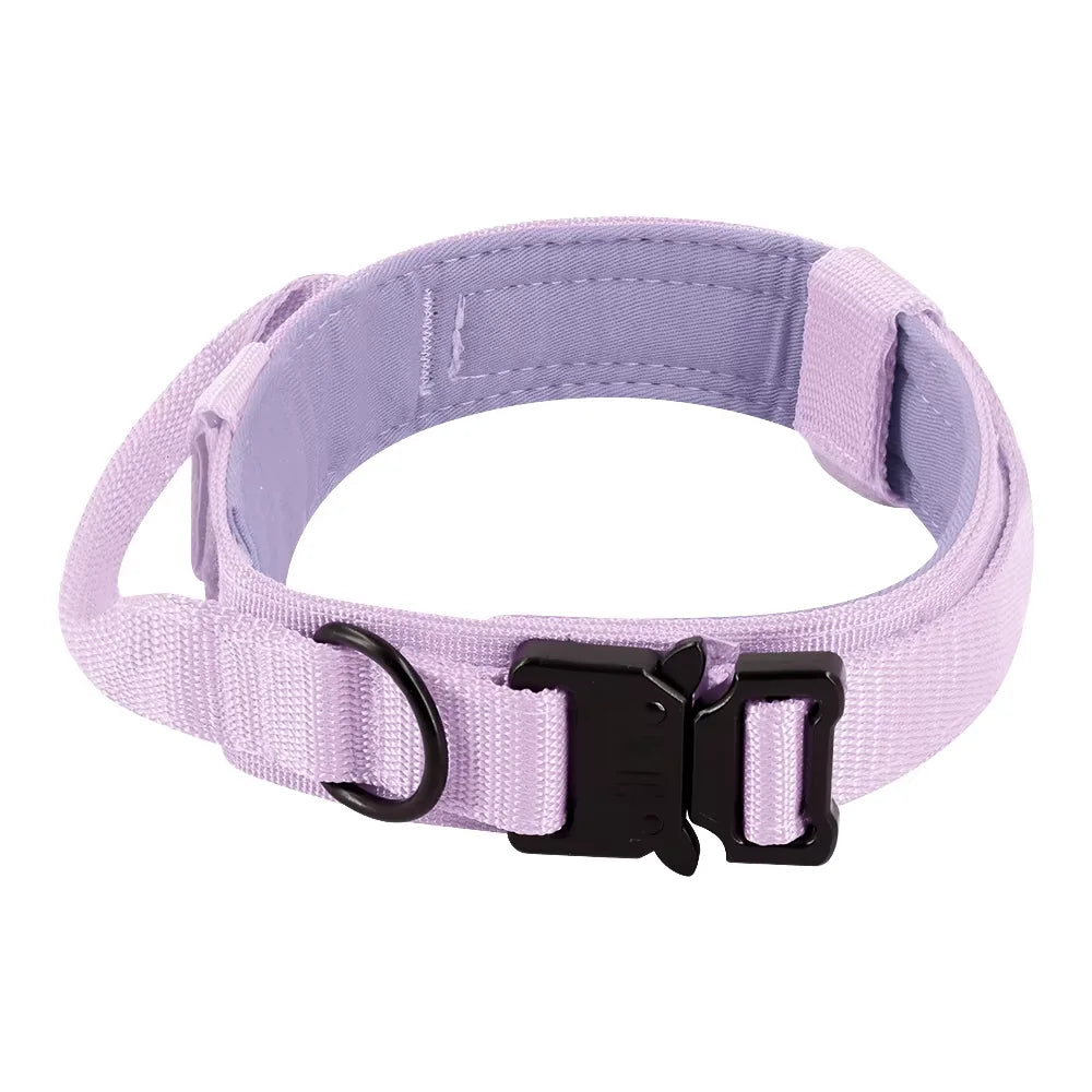 PETRAVEL Tactical Dog Collar And Leash Set With Control Handle