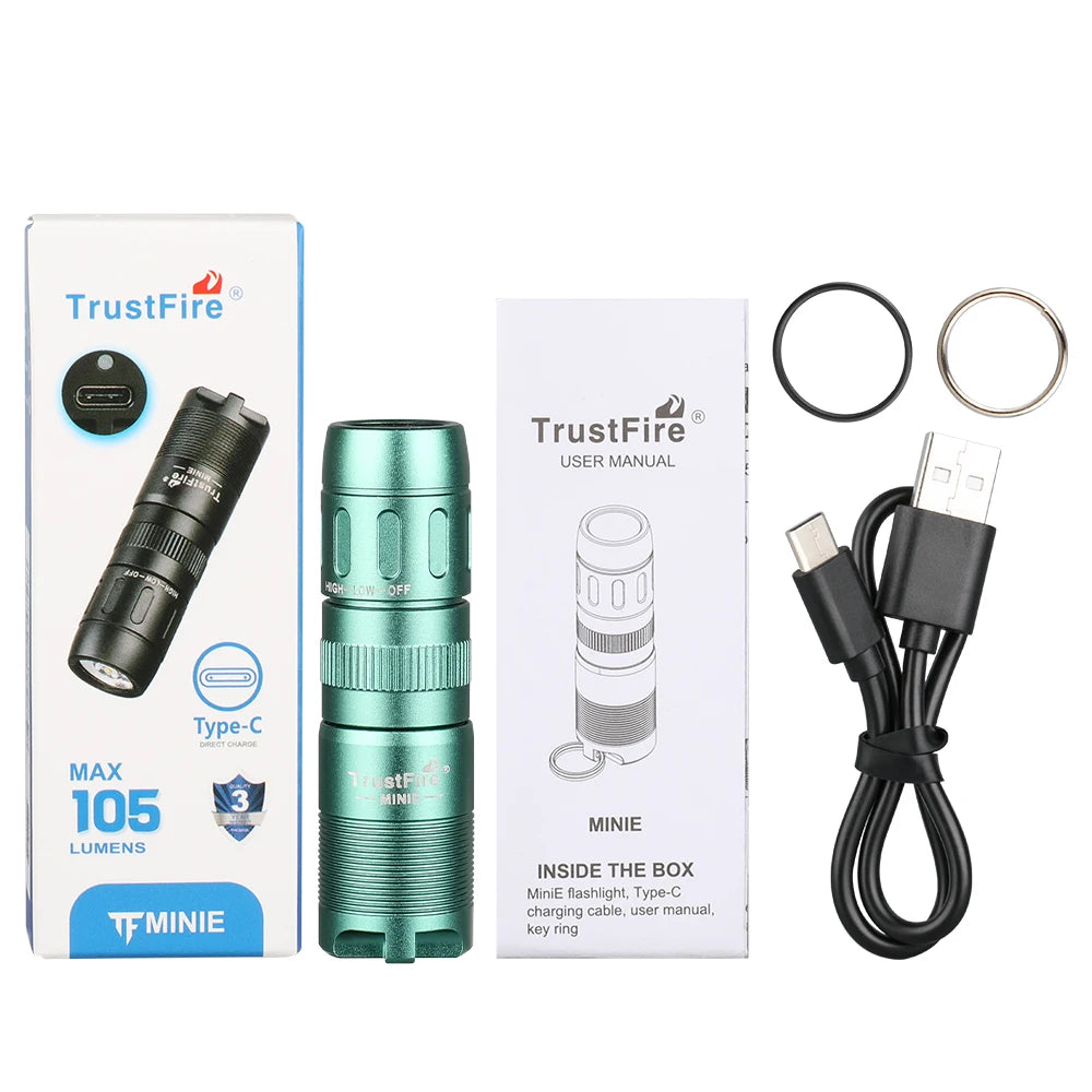 TrustFire MINIE EDC LED Flashlight Magnetic Rechargeable Keychain