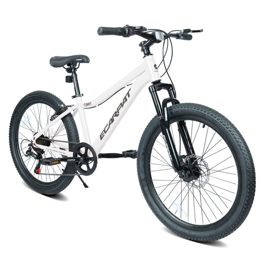 Youth Mountain Bike With 7 Speeds And Front Suspension