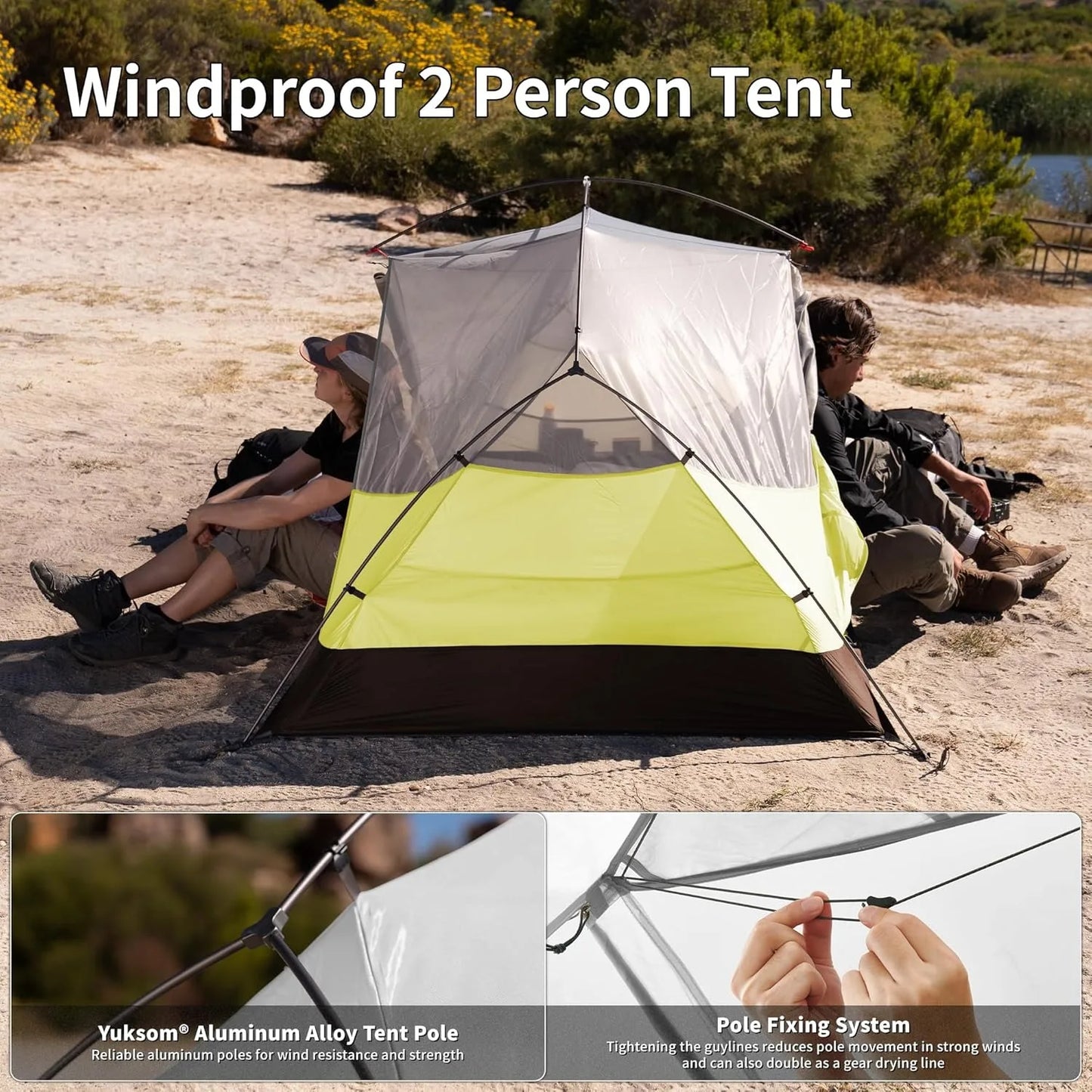 Naturehike Mongar BASE Camping Tent 2-3 People 210T Polyester 3 Season Tent Ultralright Portable Water Protective Travel Tent