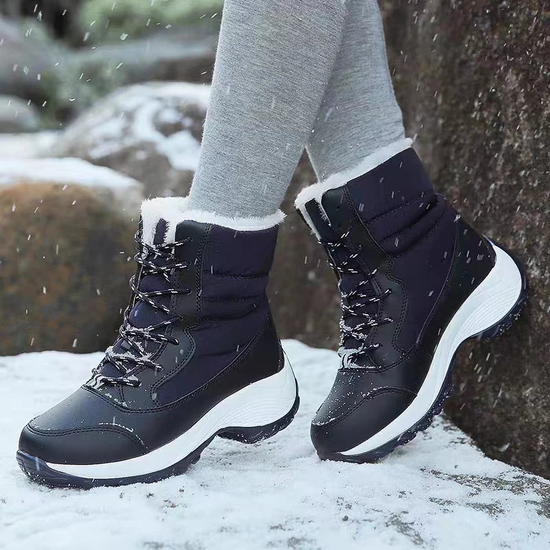 Big Running Women's Waterproof Snow Boots Ankle Winter Warmth