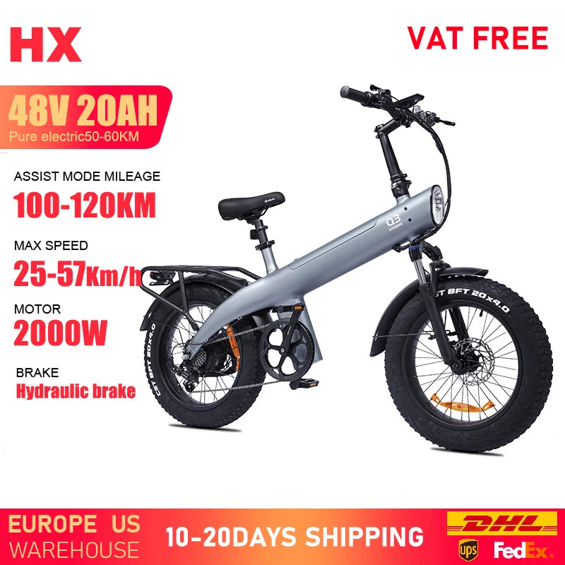 HX Q3 2000W Fat Tire Electric Bike