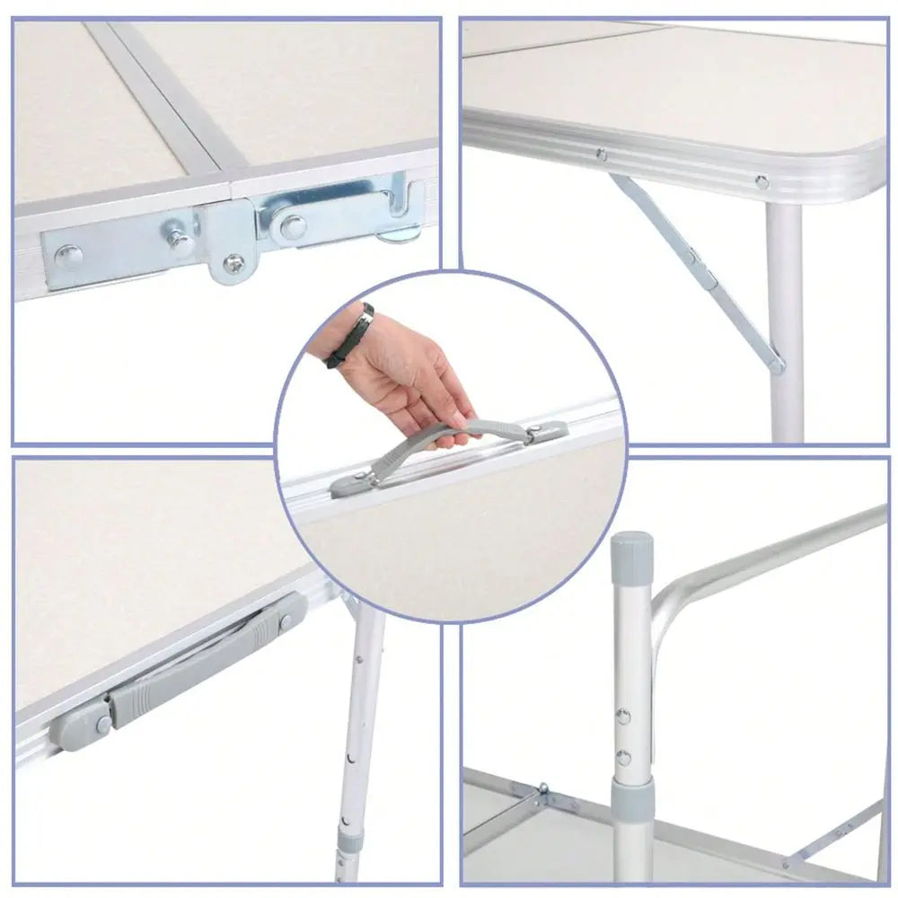Outdoor Folding Aluminum Camping Table Lightweight Portable Picnic