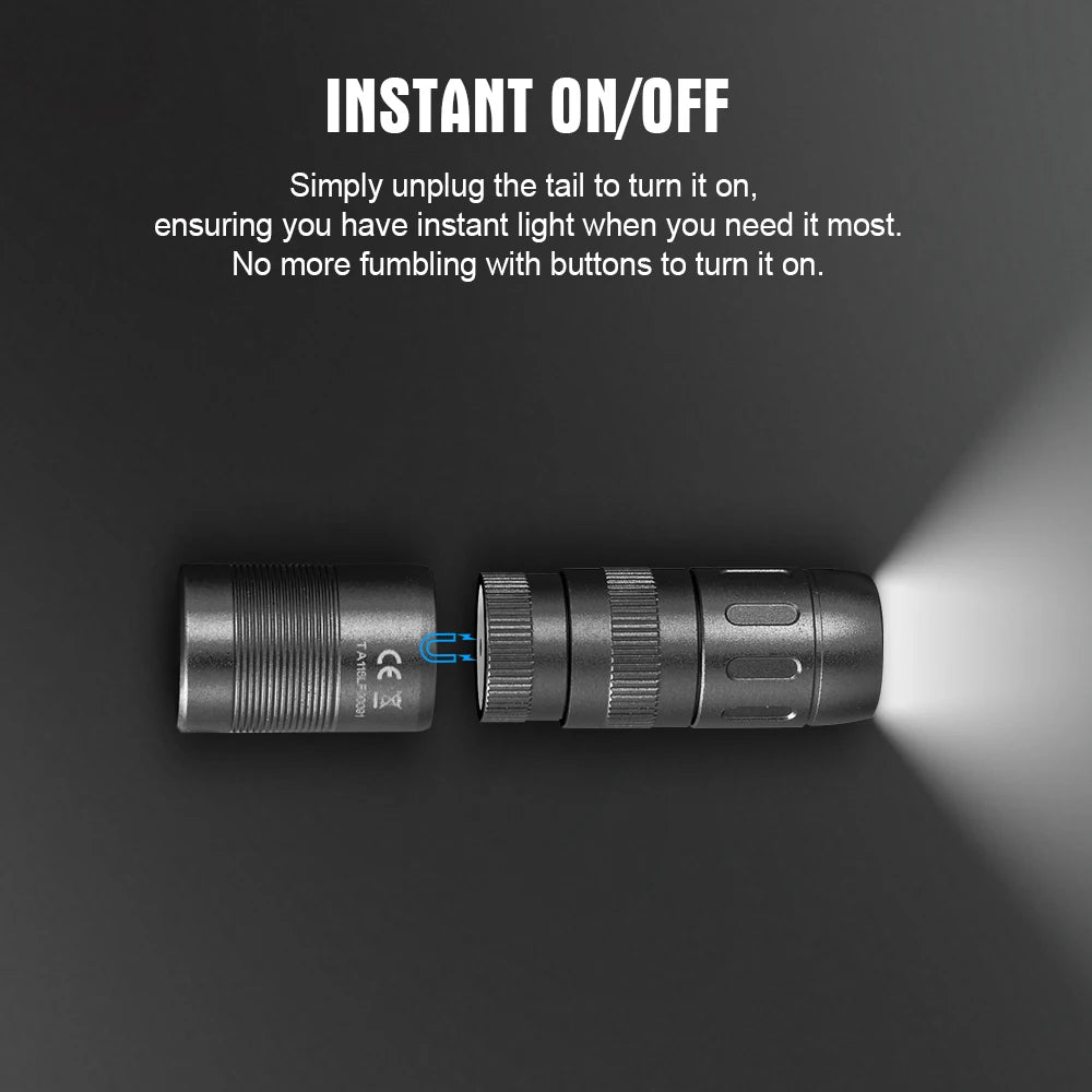 TrustFire MINIE EDC LED Flashlight Magnetic Rechargeable Keychain