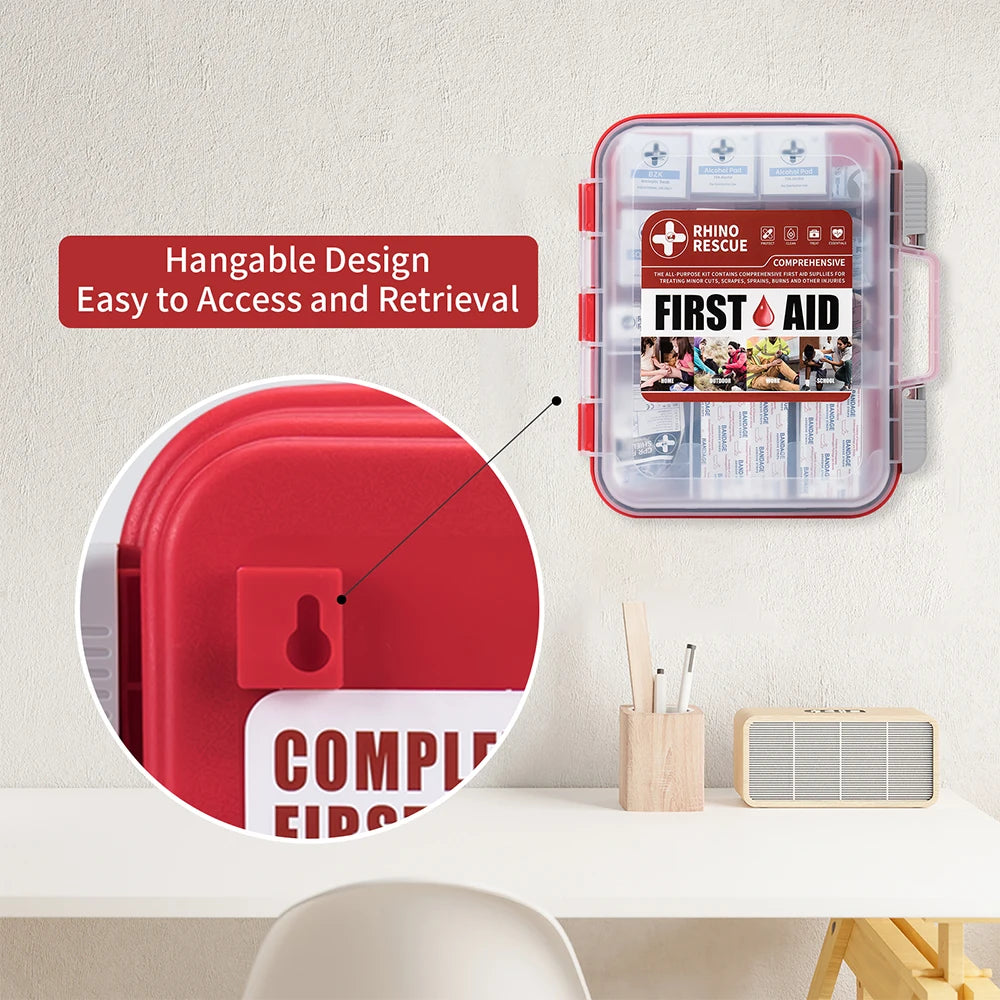 RHINO RESCUE 350-Piece OSHA All-Purpose First Aid Kit