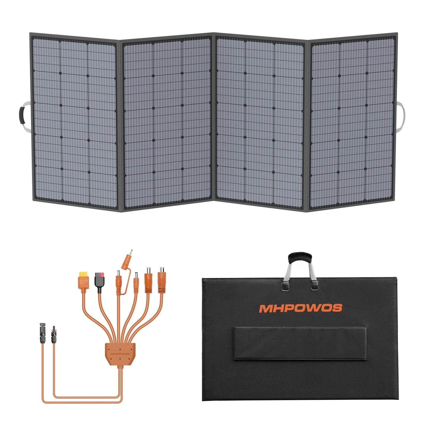 MHPOWOS 400W Portable Solar Panel Power Backup Foldable Charger