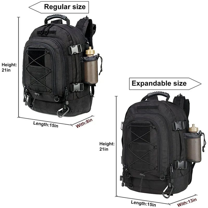 LQARMY Military Tactical Backpack With Molle System For Hiking