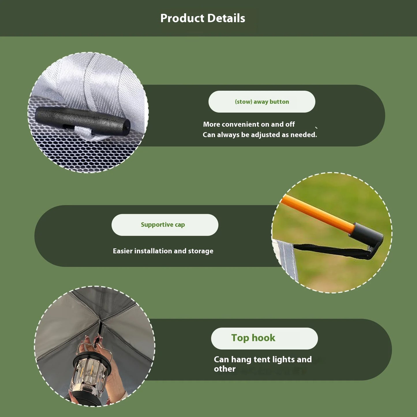 Pakicetus Auto Open Family Tent Quick Setup All Weather Portable