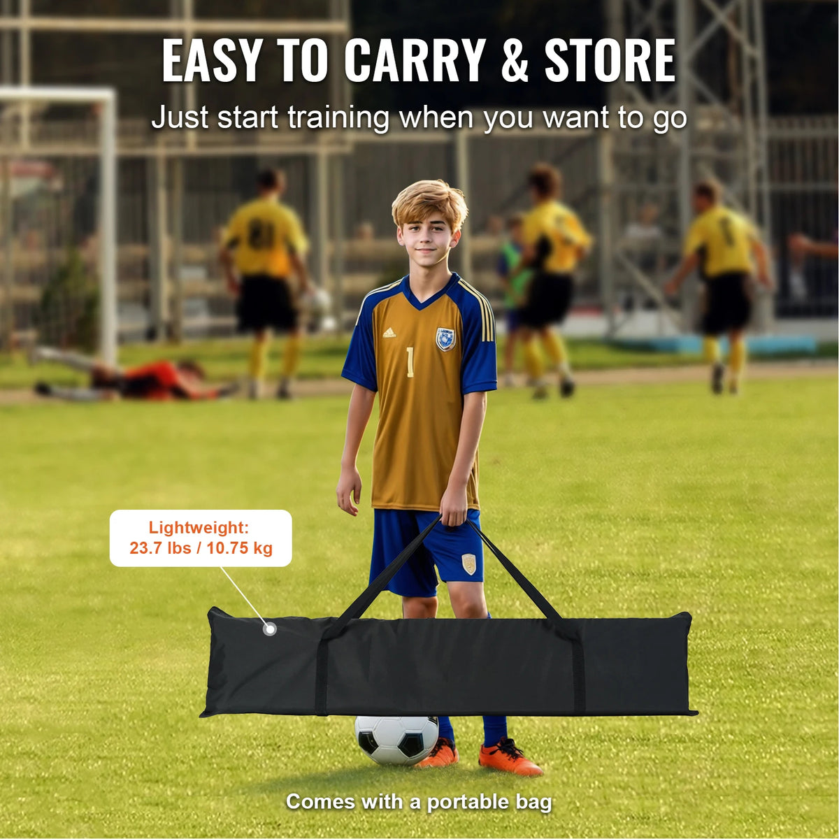 Portable Soccer Rebounder Net for Football Training and Backyard Practice