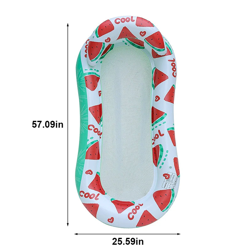 Rooxin Inflatable Water Hammock Lounger Bed For Pool And Beach