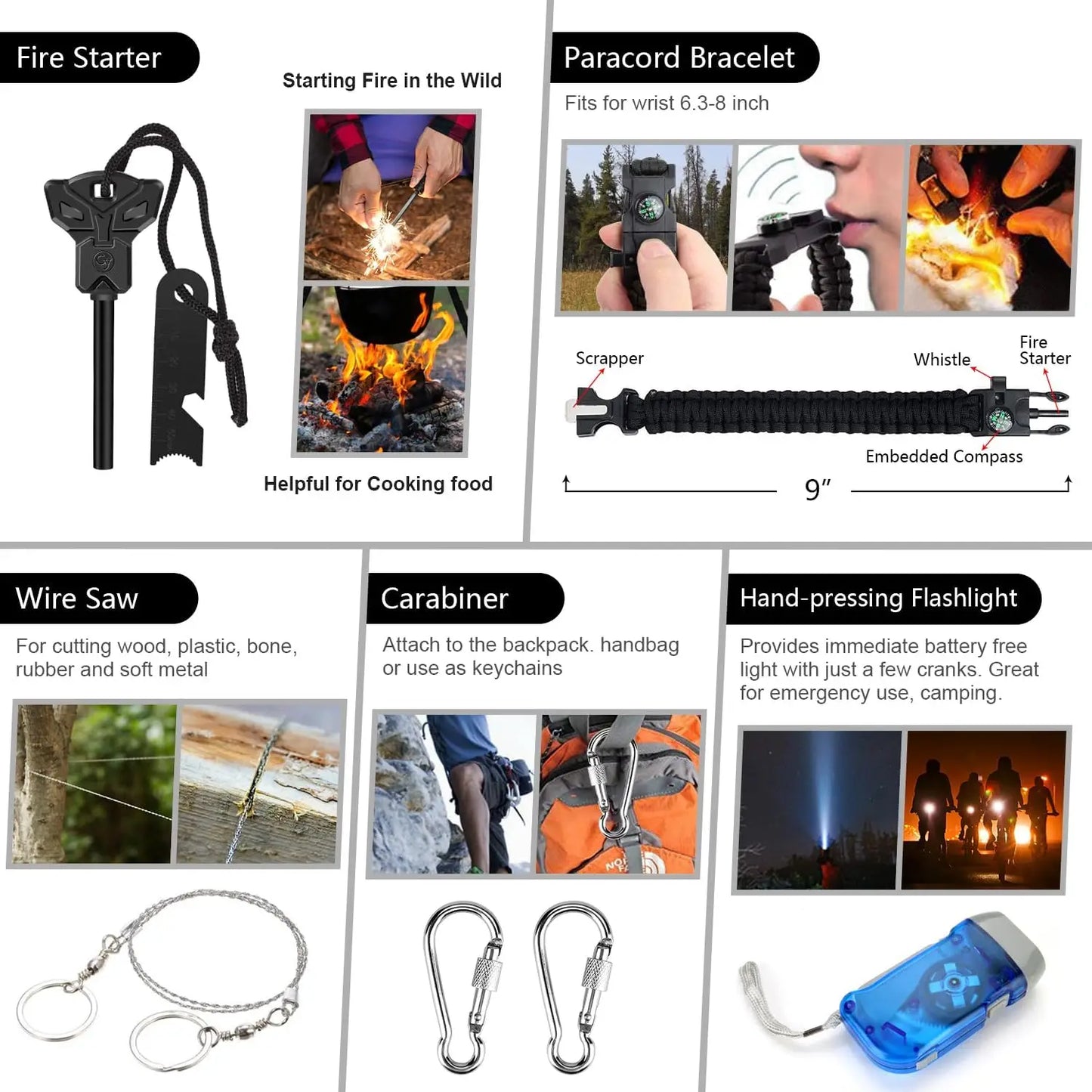 Emergency Survival Kit 151 Piece First Aid And Outdoor Gear