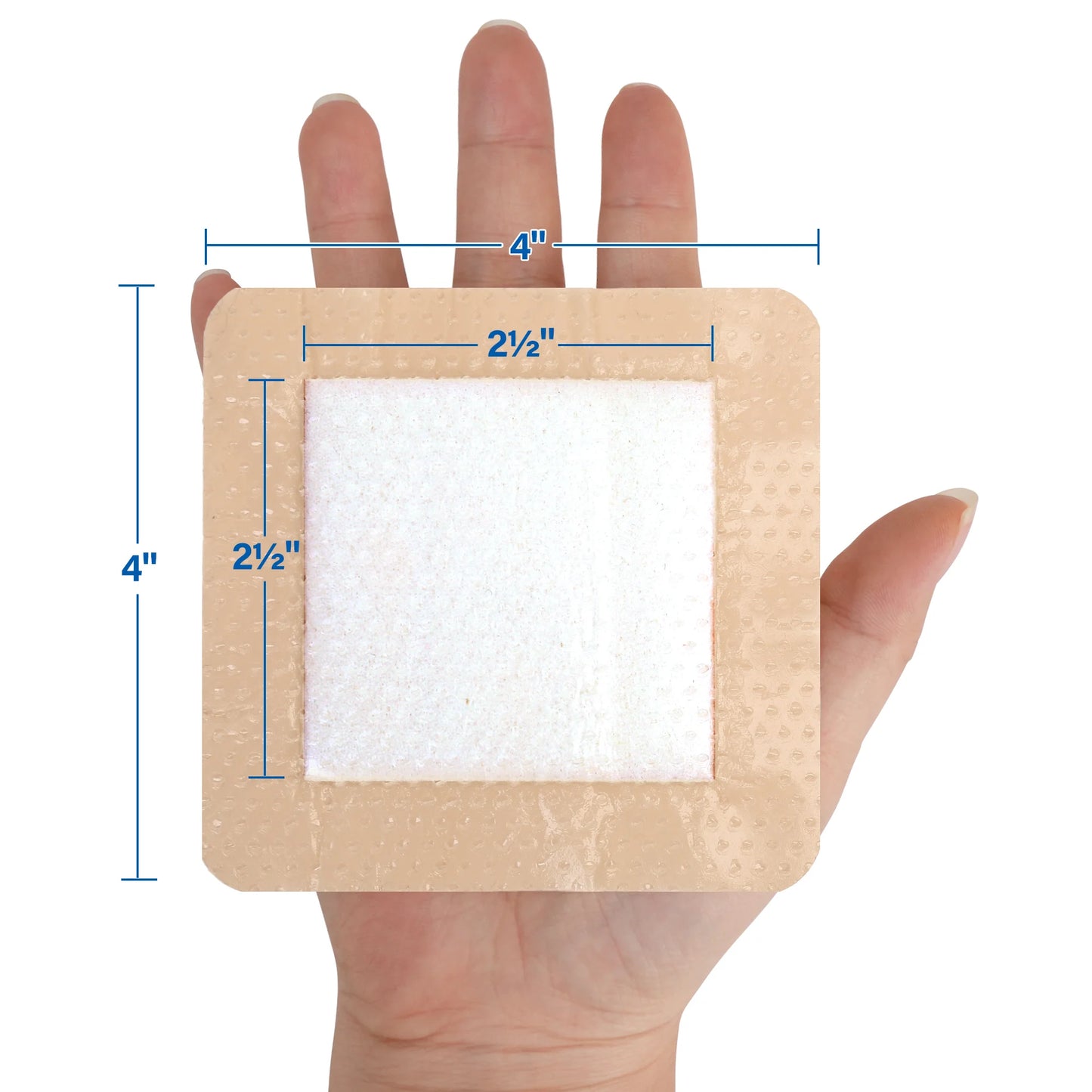 Silicone Foam Dressing Sterile Bordered Adhesive Wound Care Patch